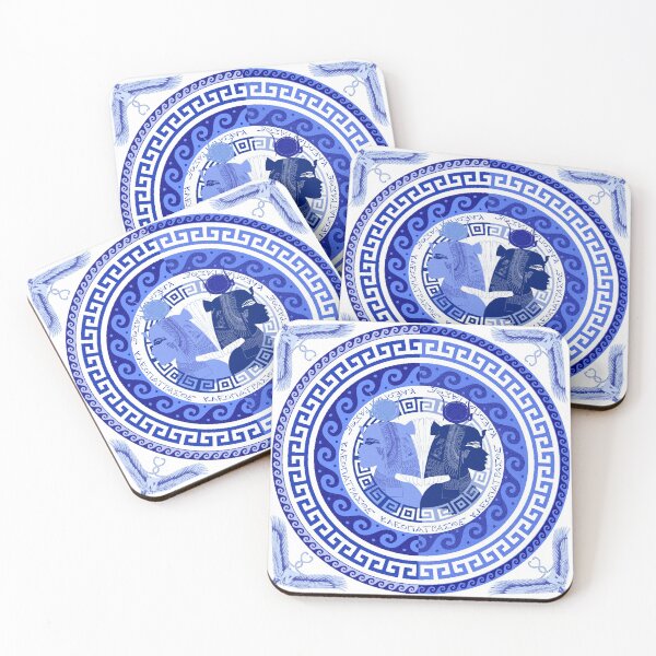 Item preview, Egyptian Blue and White Cleopatra (SPODE INSPIRED) designed and sold by Curtis Ryan Woodside Productions.