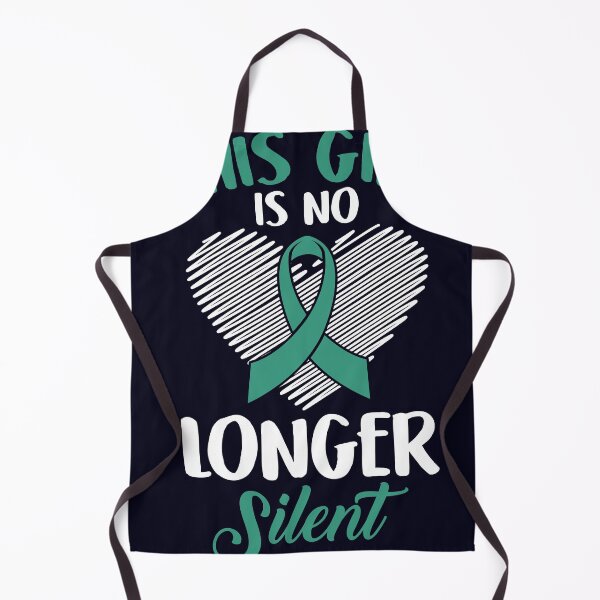 Item preview, This Girl is no longer Silent Teal ribbon designed and sold by mmos.