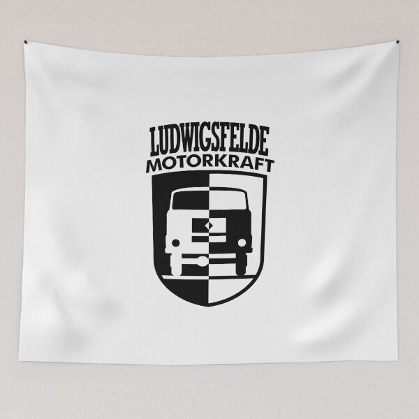 Item preview, IFA Ludwigsfelde Motorkraft Coat of Arms (black) designed and sold by VEB Ostladen.