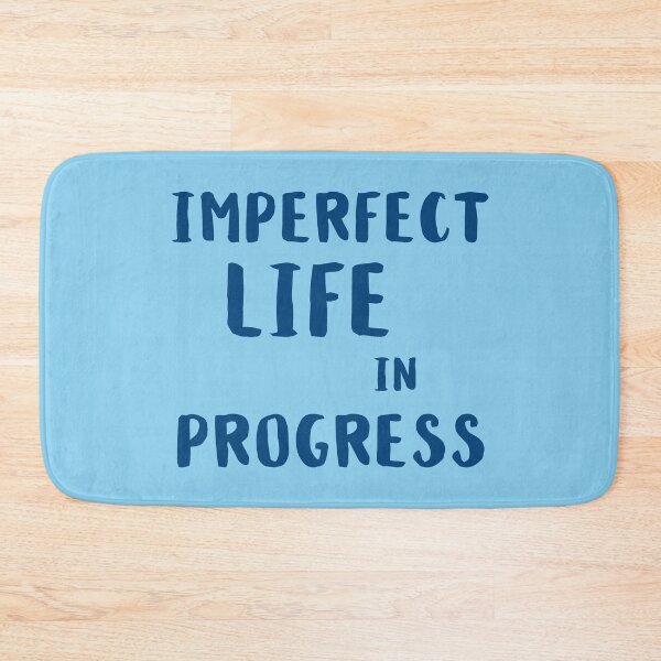 Item preview, Imperfect Life in Progress - Blue on Light Blue designed and sold by ImperfectLife.