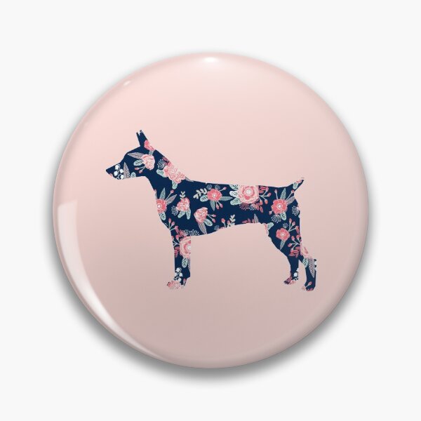 Item preview, Rat terrier silhouette - dog silhouette, floral, floral dog, dog, dogs, pet, cute, dog sticker, dog floral sticker designed and sold by PetFriendly.