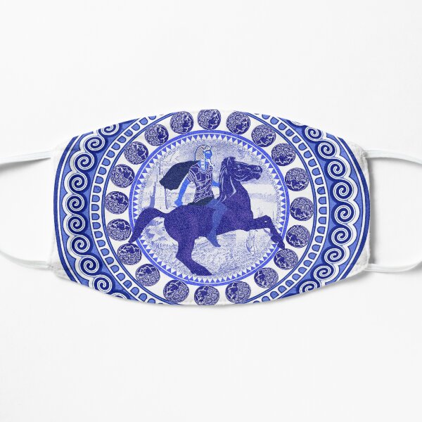 Egyptian Blue and White Alexander the Great (SPODE INSPIRED) Mask