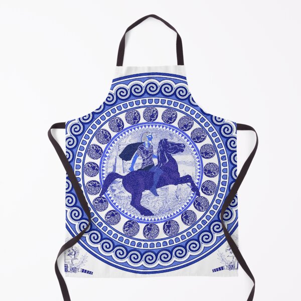 Item preview, Egyptian Blue and White Alexander the Great (SPODE INSPIRED) designed and sold by Curtis Ryan Woodside Productions.