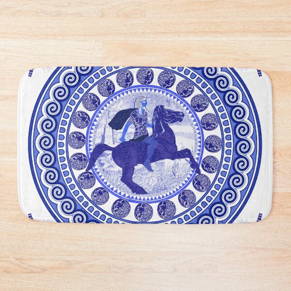 Item preview, Egyptian Blue and White Alexander the Great (SPODE INSPIRED) designed and sold by Curtis Ryan Woodside Productions.