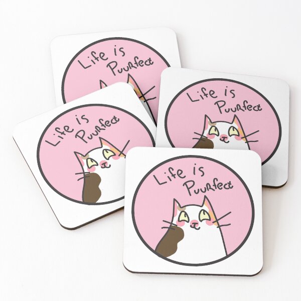 Item preview, Life is puurfect Cat designed and sold by Kurotine.