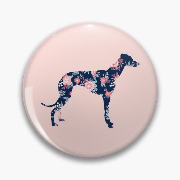 Item preview, whippet silhouette - dog silhouette, floral, floral dog, dog, dogs, pet, cute, dog sticker, dog floral sticker designed and sold by PetFriendly.