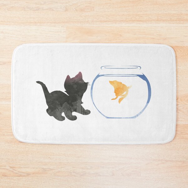 Item preview, Cat and Fish Inspired Silhouette designed and sold by ShadowsInspired.