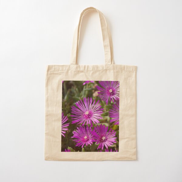 Ice Plant flowers Cotton Tote Bag