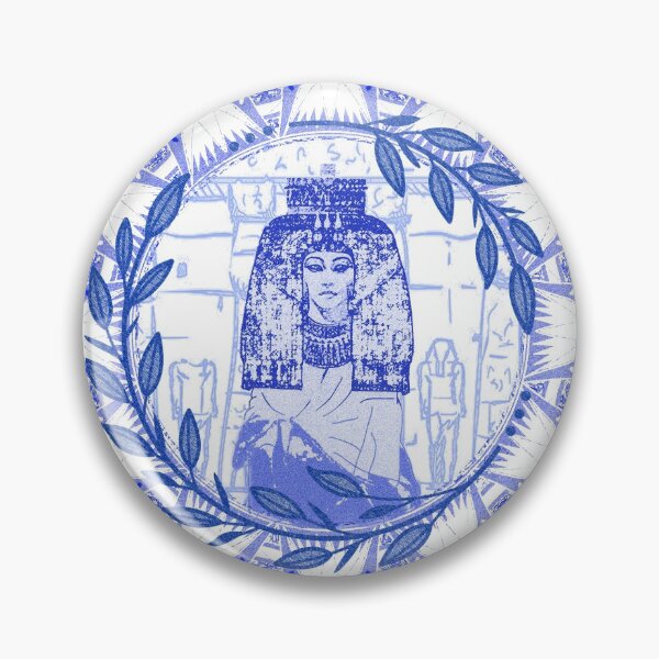 Artikelvorschau, Ägyptische blaue und weiße Königin Tiye (SPODE INSPIRIERT) entworfen und verkauft von Curtis Ryan Woodside Productions.