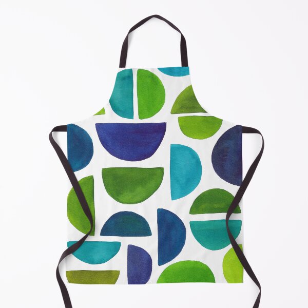Item preview, Blue Green Semi Circles designed and sold by Sally Cummings.