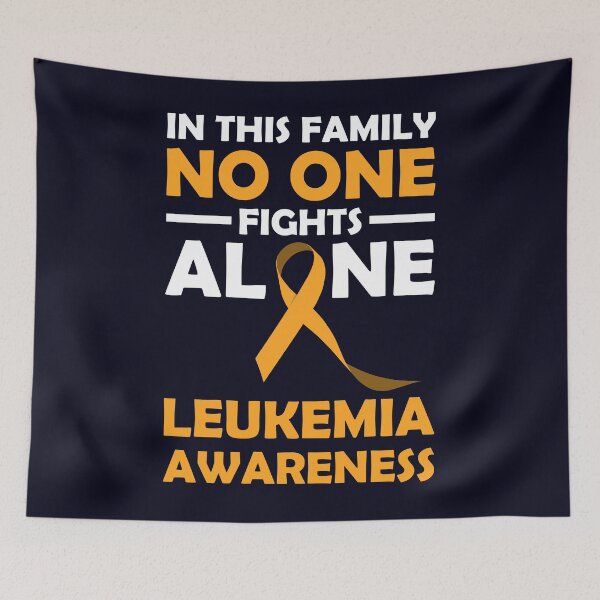 Item preview, In this Family Noone fights Alone Leukemia Awareness Orange Ribbon designed and sold by mmos.