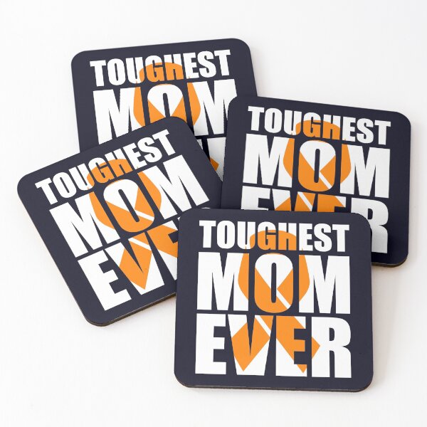Item preview, Toughest Mom Ever Orange ribbon designed and sold by mmos.
