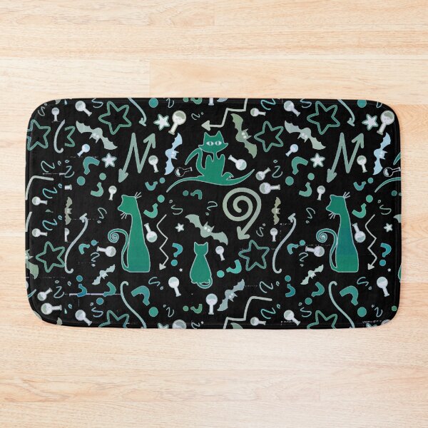 Item preview, Funny Black Cats Science Pattern designed and sold by corner-shop.