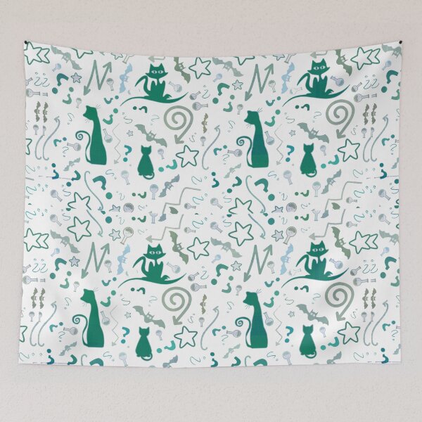 Item preview, Funny Black Cats Science Pattern designed and sold by corner-shop.
