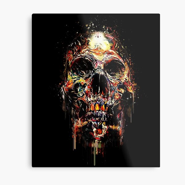david choe skull Metal Print