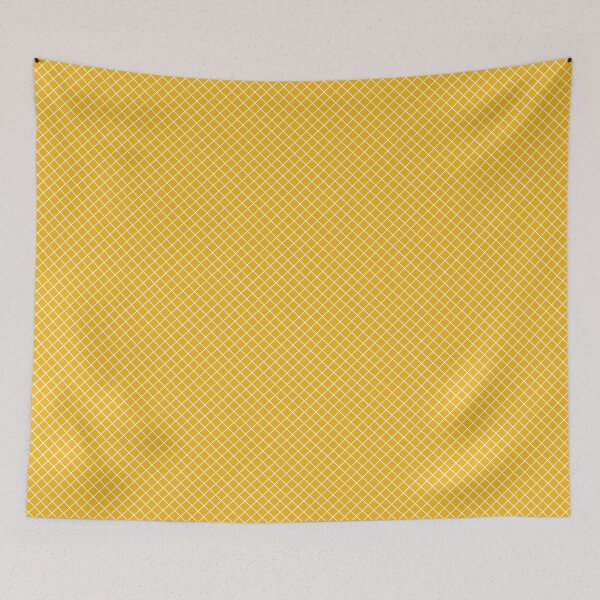 Item preview, Gold and White Grid Square Pattern designed and sold by cabgodfrey.