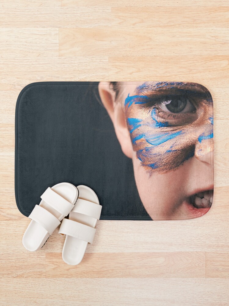 Alternate view of Would You Rather Be An Unknown Superhero or a Famous Villain Bath Mat