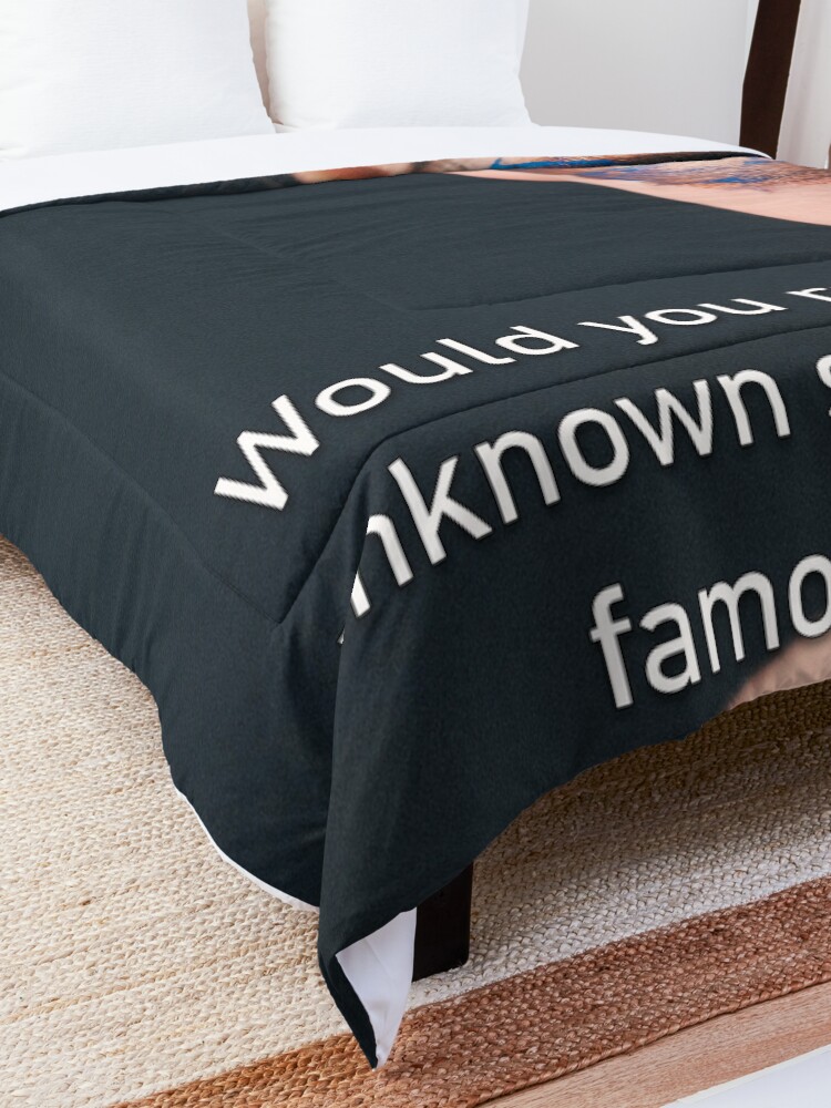 Alternate view of Would You Rather Be An Unknown Superhero or a Famous Villain Comforter