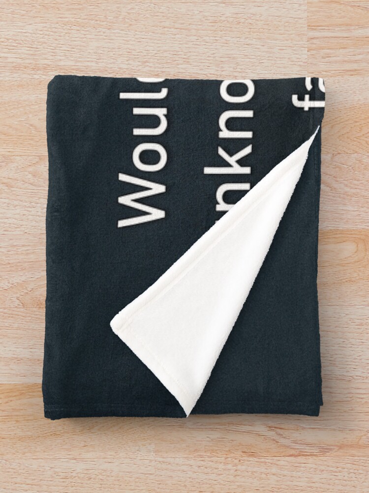 Alternate view of Would You Rather Be An Unknown Superhero or a Famous Villain Throw Blanket
