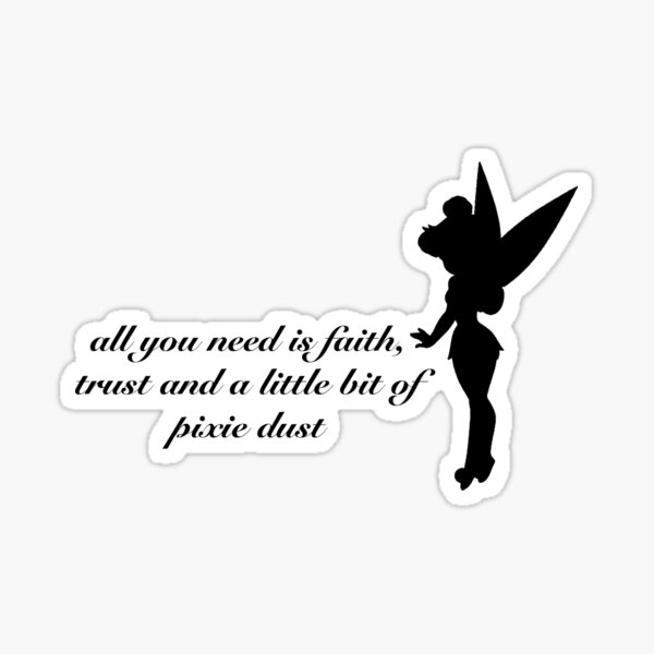 Tinkerbell Quote Stickers Redbubble