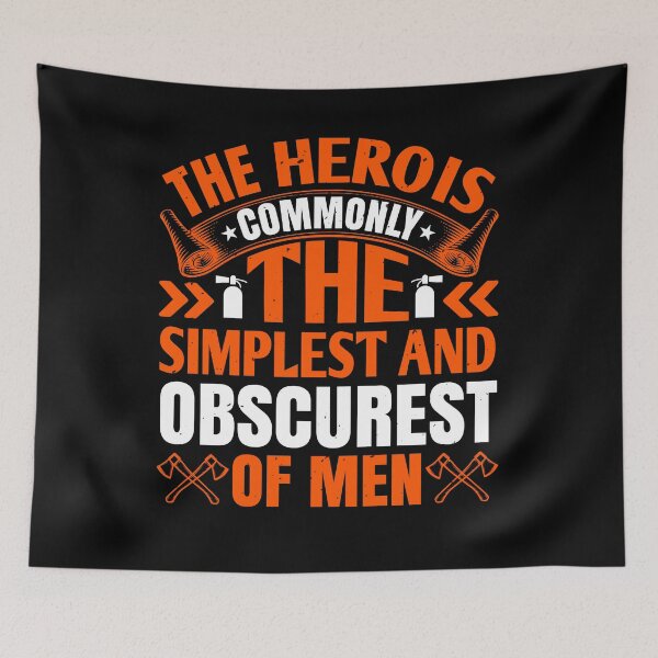 Item preview, The Hero Is Commonly The Simplest And Obscurest Of Men  designed and sold by GoodVibeDesign.