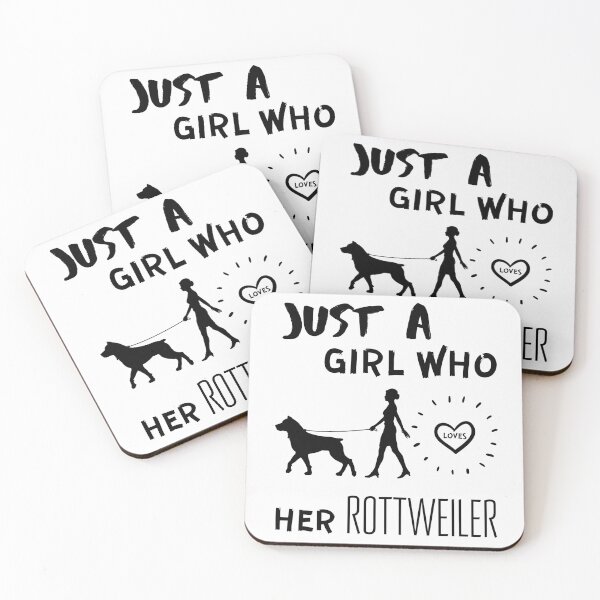 Item preview, Just a girl who loves her rottweiler designed and sold by OneTimeEngineer.