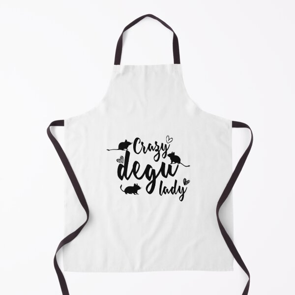 Item preview, Crazy degu lady (black) designed and sold by RatArt Designs.