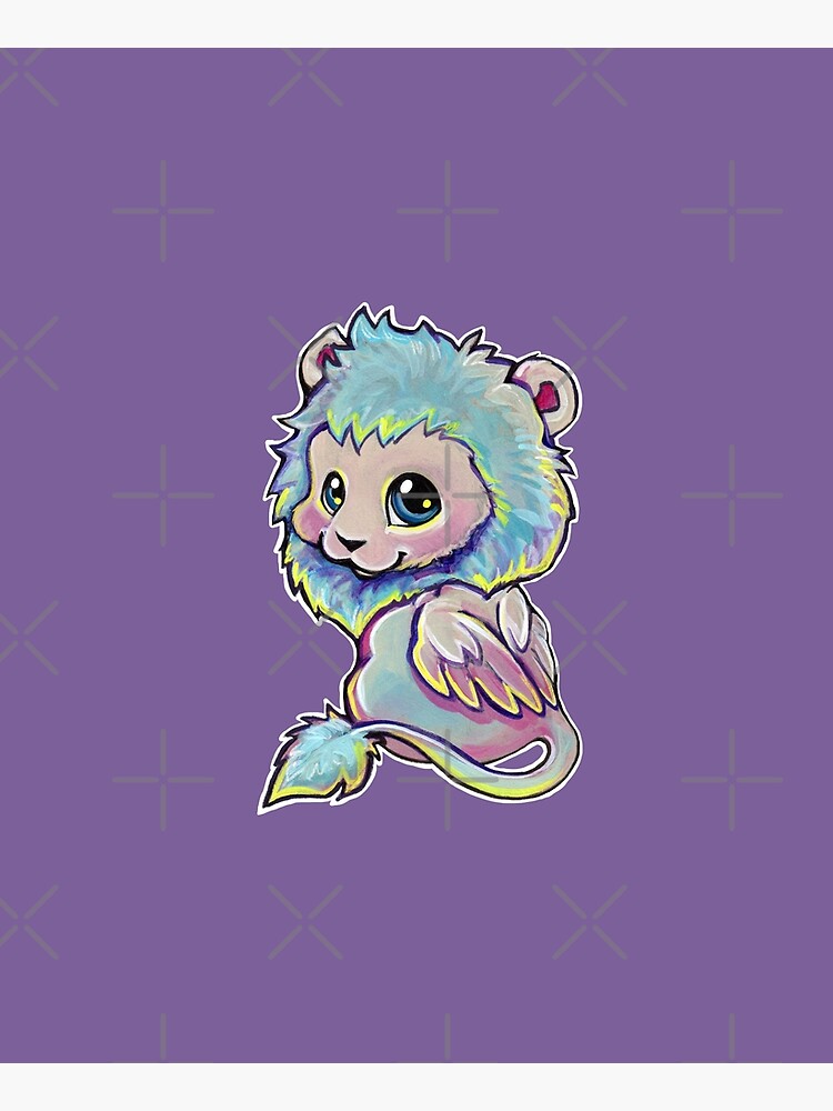 "Cotton candy lion" Apron for Sale by ArtOfBianca Redbubble