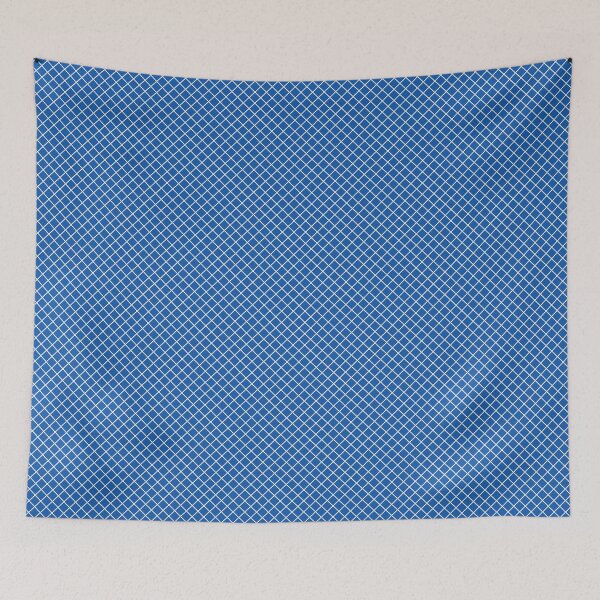 Item preview, Royal Blue and White Grid Square Pattern designed and sold by cabgodfrey.