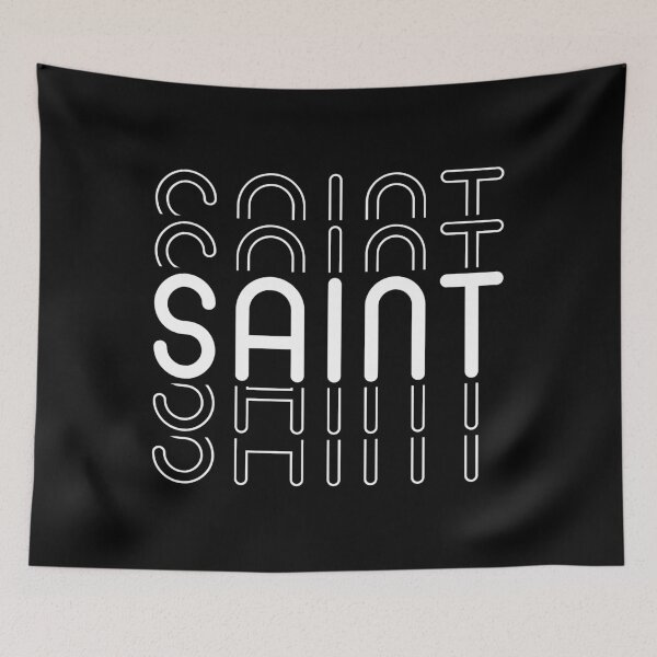 Item preview, Name Saint in Black and White Style designed and sold by Time-is-Money.