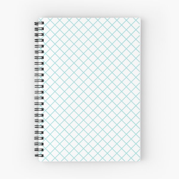 Item preview, Teal Blue and White Grid Square Pattern designed and sold by cabgodfrey.