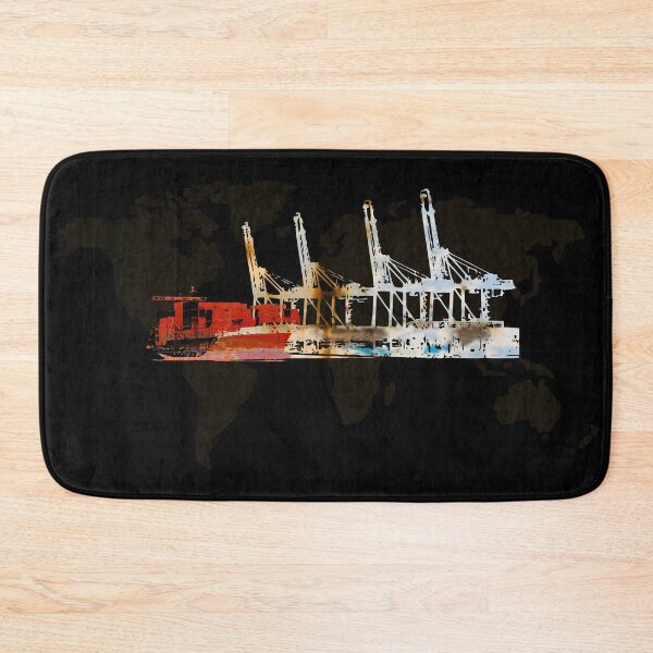 Item preview, Cargo ship in port designed and sold by EenOvaa.