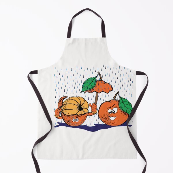 Item preview, Orange peel love couple under umbrella rain designed and sold by tarek25.