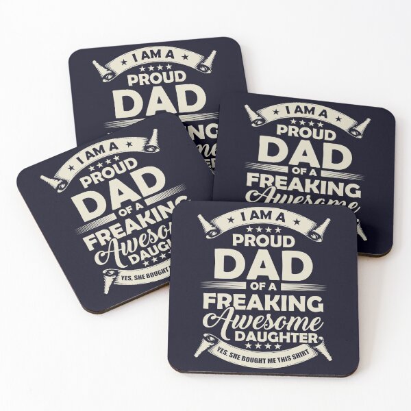 Item preview, Proud Dad of Freaking Awesome Daughter Family designed and sold by mmos.