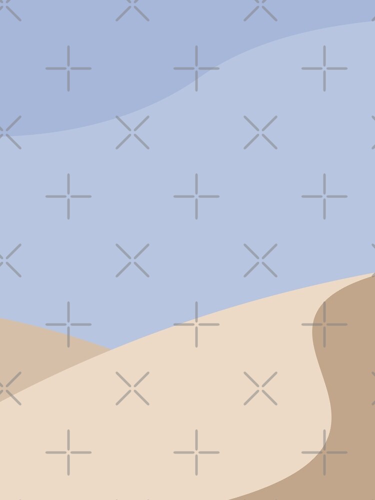 Minimalist yellow Sand Dune Desert by RyanDraws