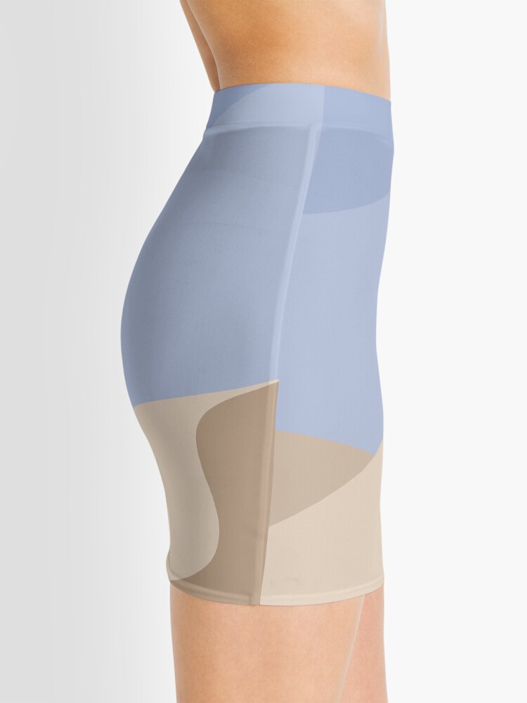 Alternate view of Minimalist yellow Sand Dune Desert Mini Skirt