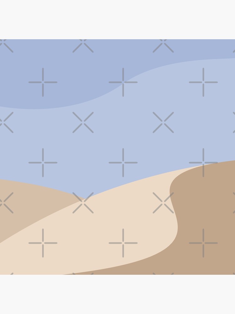 Minimalist yellow Sand Dune Desert by RyanDraws