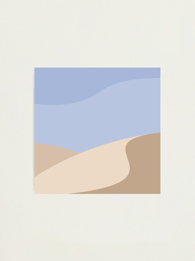 Alternate view of Minimalist yellow Sand Dune Desert Photographic Print