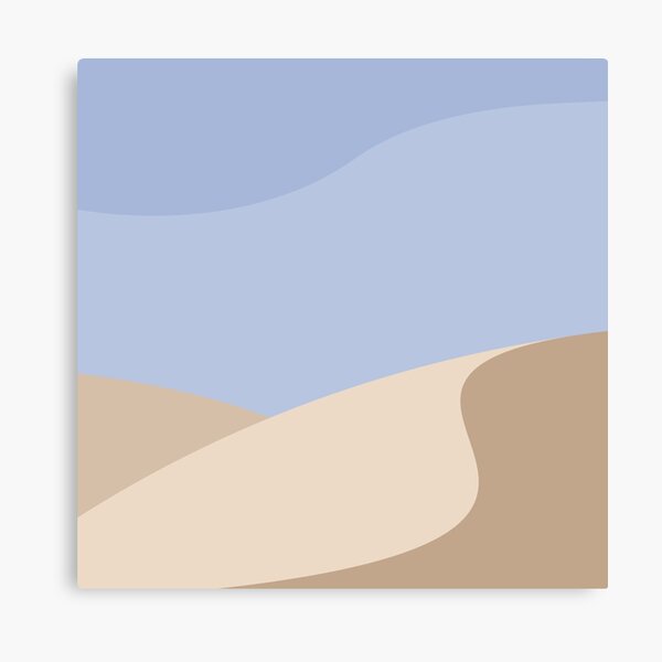 Minimalist yellow Sand Dune Desert Canvas Print