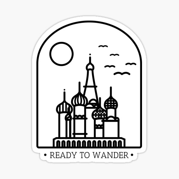 Item preview, Minimalist Kremlin Design - For Those Who Love Travel  designed and sold by ontenno-designs.