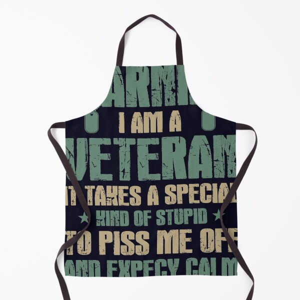 Item preview, Warning I'm a Veteran It's take a special kind of stupid  designed and sold by mmos.