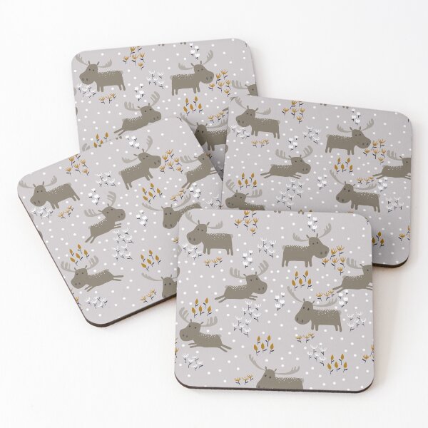 Item preview, Moose in the Winter Meadow designed and sold by space-kitten.