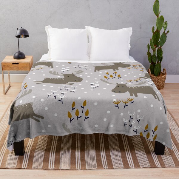 Item preview, Moose in the Winter Meadow designed and sold by space-kitten.