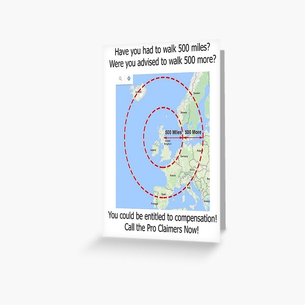Walking Proclaimers Greeting Card