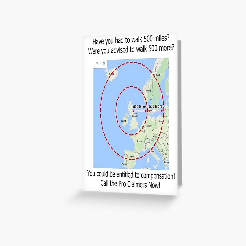 Walking Proclaimers Greeting Card