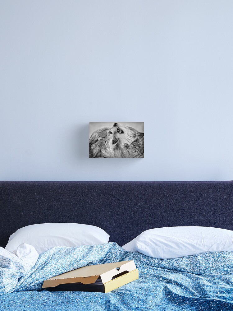 Imagen 2 de 3, Lienzo con la obra Timber Wolves, diseñada y vendida por WolvesOnly.
