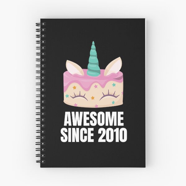 Item preview, Awesome since 2010 - Unicorn cake birthday present designed and sold by Watersolution.