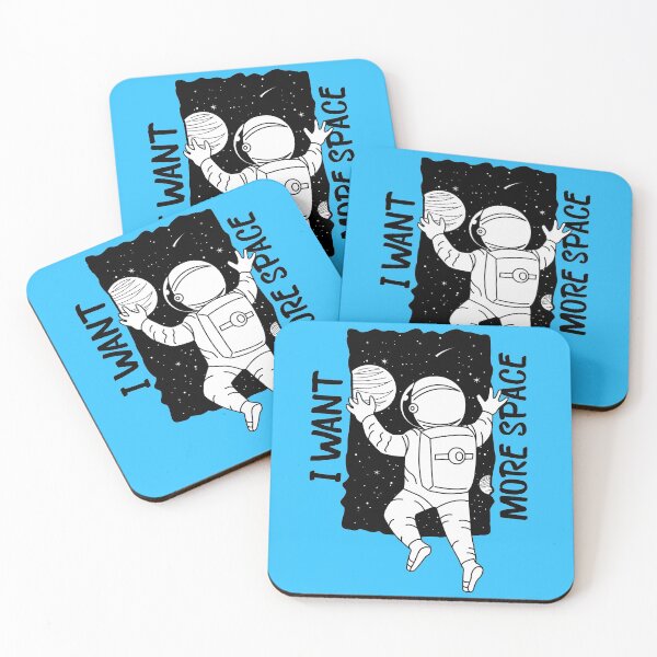 Item preview, I want more space astronaut design artwork designed and sold by BrightLightArts.