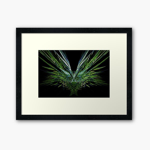 Green Wing Framed Art Print