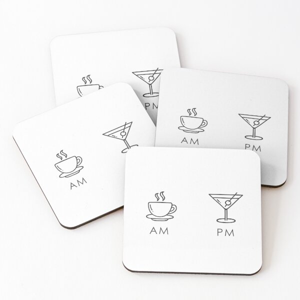 Item preview, AM Coffee PM Cocktail designed and sold by printadorable.